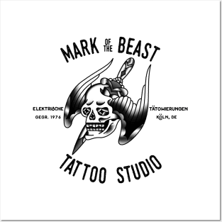 OldSalt Mark of the Beast Tattoo Studio Posters and Art